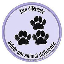 Faça diferente. Adote um animal deficiente.