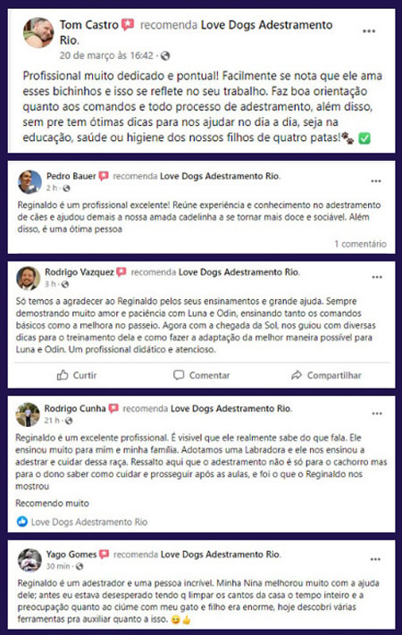 Avaliações de clientes